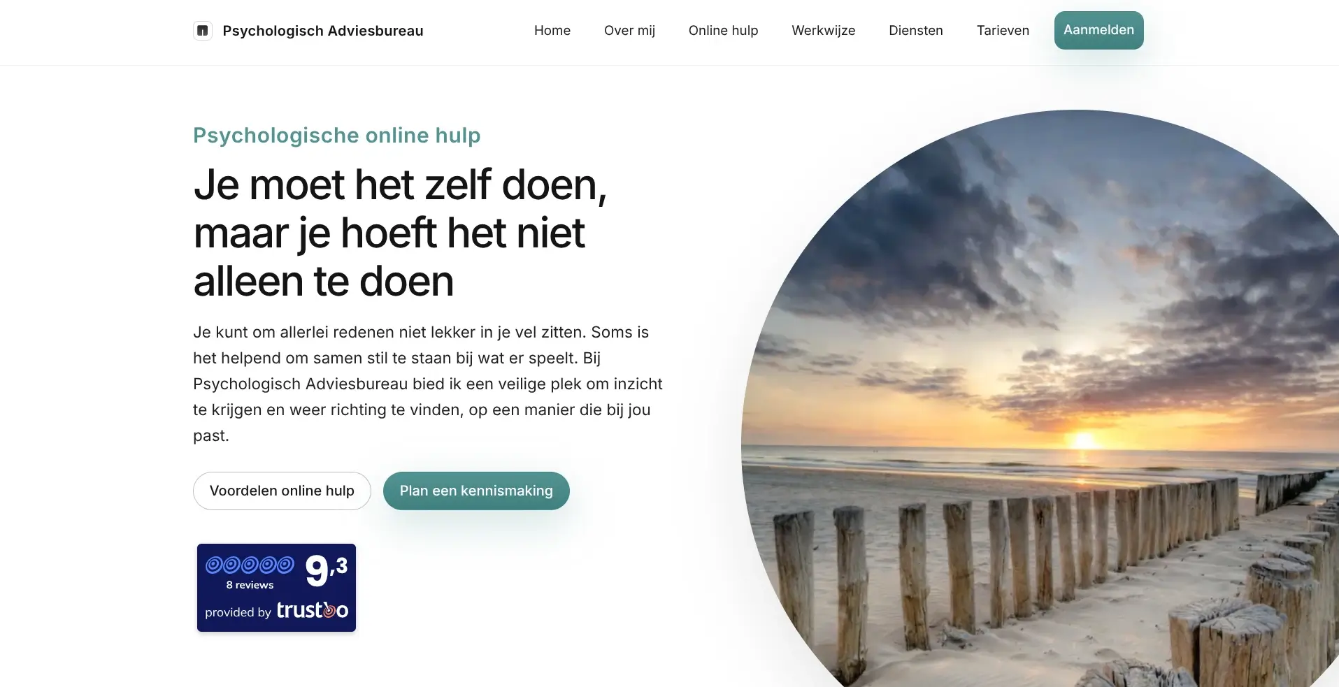 Website voor Psychologisch Adviesbureau